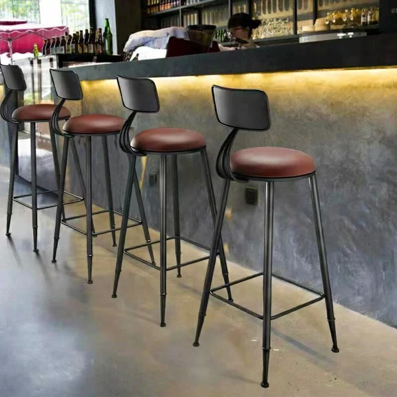 Lounge Fashion Bar Stool Nordic Luxury Designer Library Bar Stool Barber Ultralight