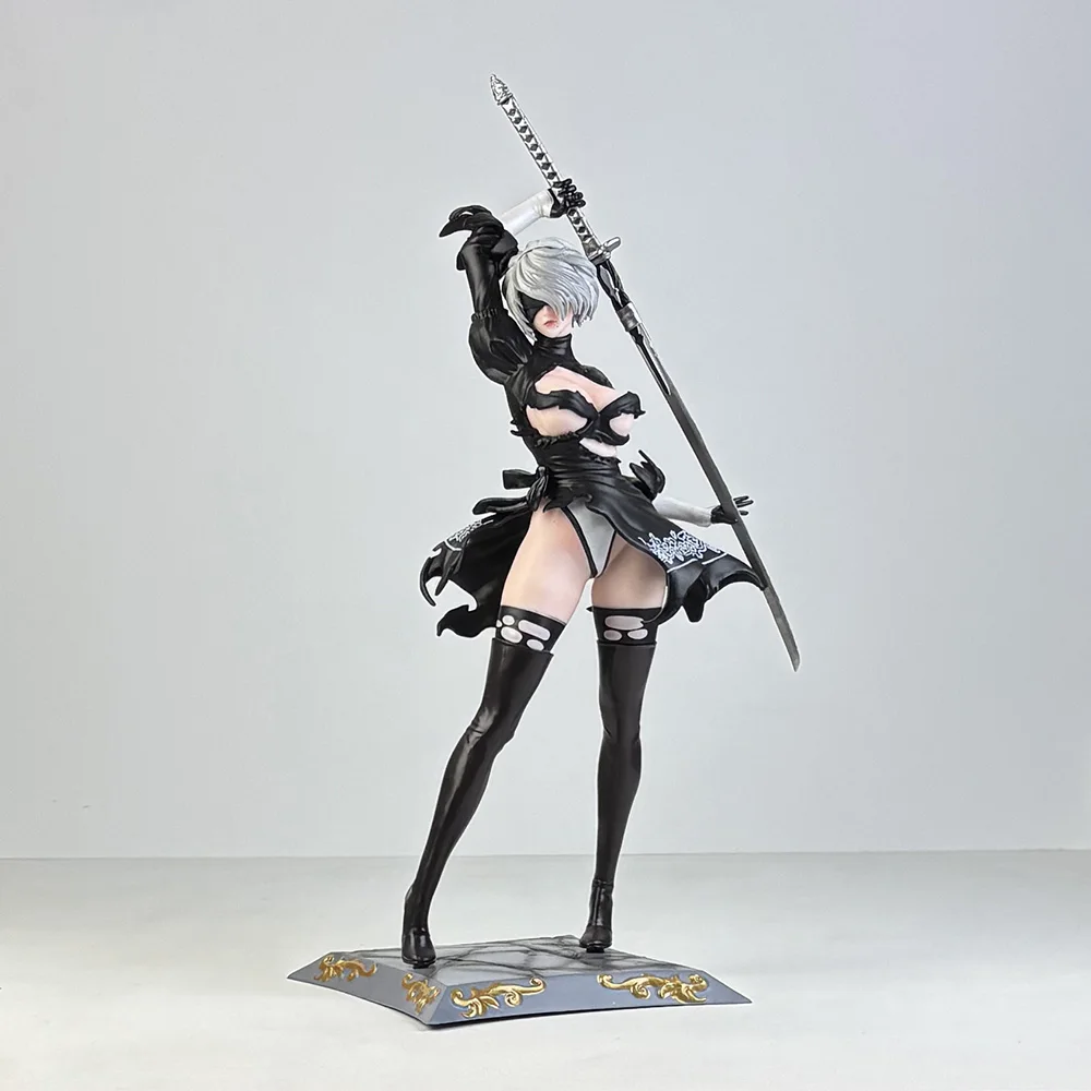 32 سم NieR: Automata Pod YoRHa رقم. 2 نوع B 2B اثنين رئيس PVC عمل الشكل أنيمي نموذج لجسم لعبة جمع دمية هدية