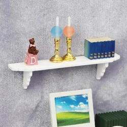 1PCS Mini Furniture Kitchen Bedroom White Shelf Rack 1:12 Dollhouse Minatures Model Dollhouse Accessories