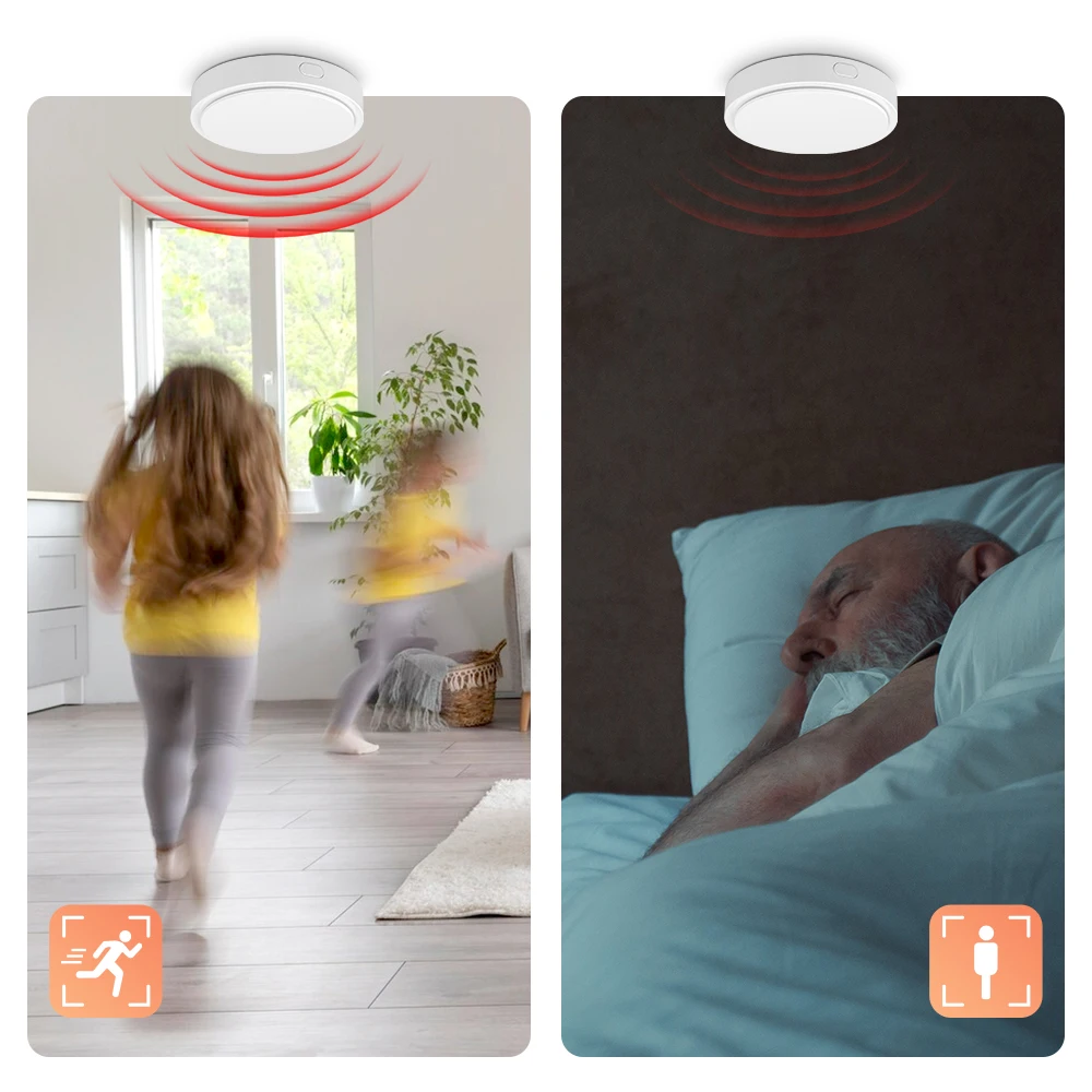 AVATTO 투야 WiFi 인체감지 센서 24G 밀리미터파 레이더 PIR 동작 감지 센서 도난 경보기 알렉사 구글 홈용