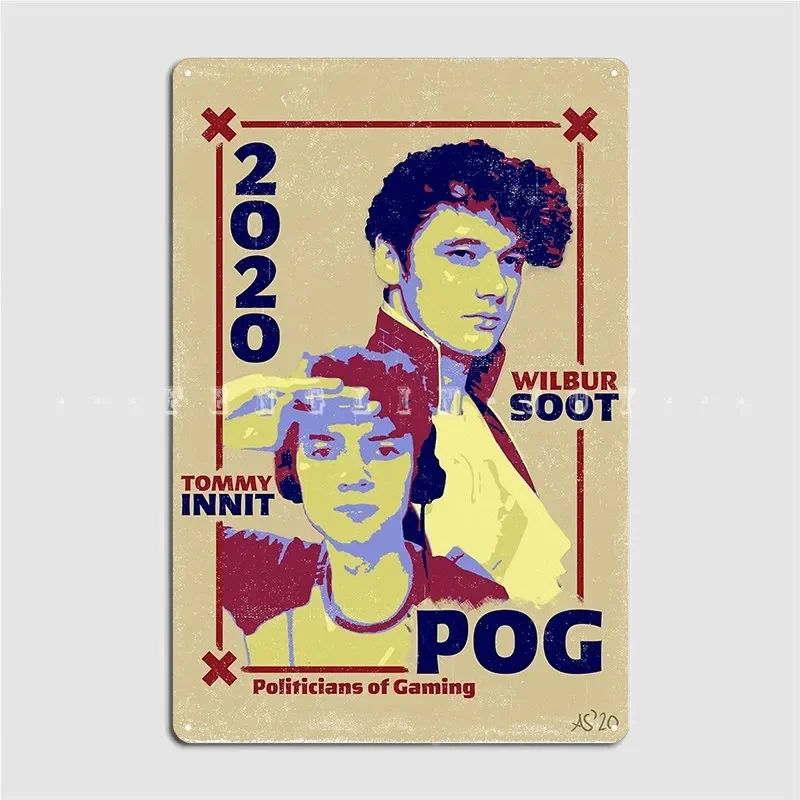 Pog 2020 Poster Metal Plaque Club Wall Personalized Wall Decor Tin Sign Posters