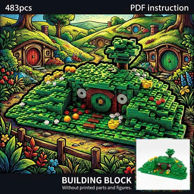 

Конструктор «Дом на зеленой холме» из серии «Кольца: Властелины Колец», креативный подарок, строительные блоки, игрушка