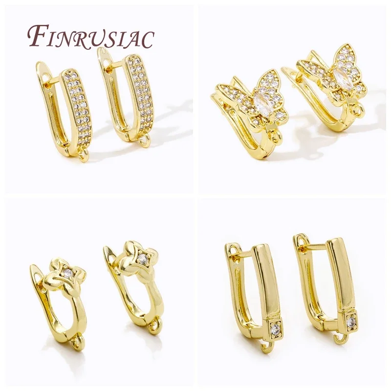 

швензы Позолоченный медный материал 18 карат, противоаллергенная застежка, застежка для ушей, крючки для сережек, товары для изготовления женских сережек своими руками