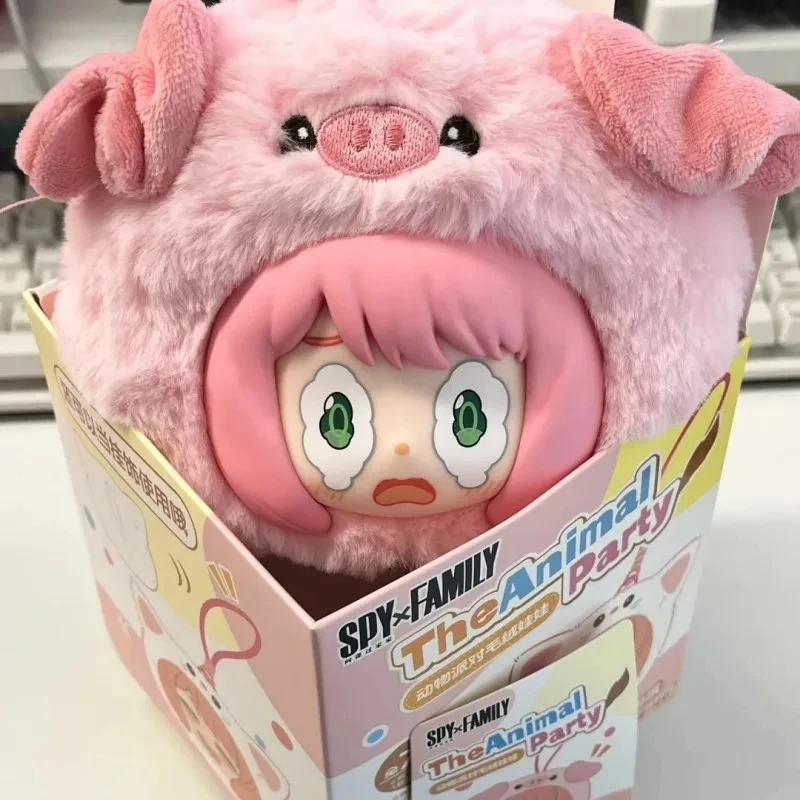 Kawaii جاسوس اللعب منزل الحيوان سلسلة الحفلات الفينيل صندوق أعمى أنيمي الشكل أرقام المعلقات الدمى لعبة الزخرفية المحيطة هدية