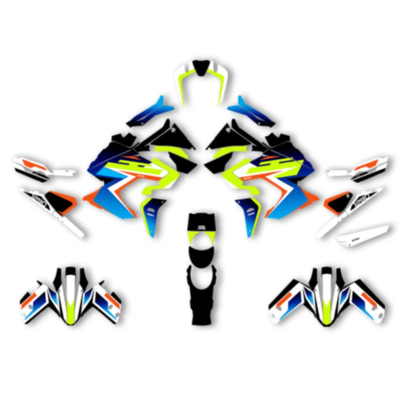 DSMTECH Custom Motorcycle Graphics For KTM 2021 2022 2023 ADV 790 1290 R S Decals Stickers Kits 003