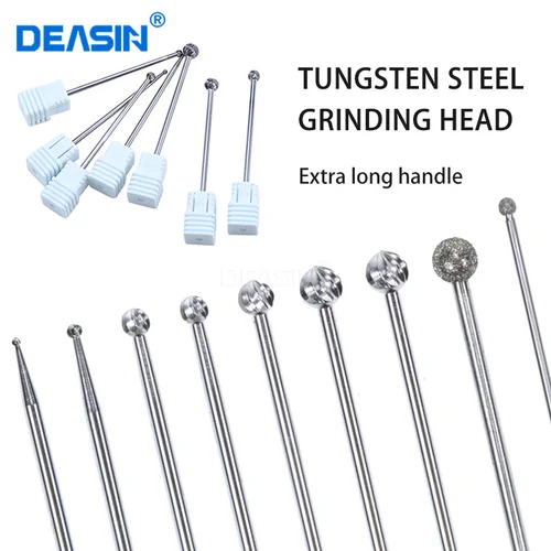 Fresas de tungsteno de 70MM para implante Dental, pieza de mano recta de baja velocidad, serie SG, fresas de diamante HP, diámetro de 2,35 MM