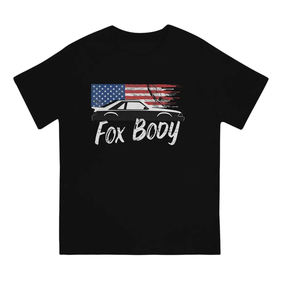 5.0 Mustang USA T-Shirt Men American Foxbody Unique Cotton Tee Shirt Round Neck Short Sleeve T Shirts Printing Tops