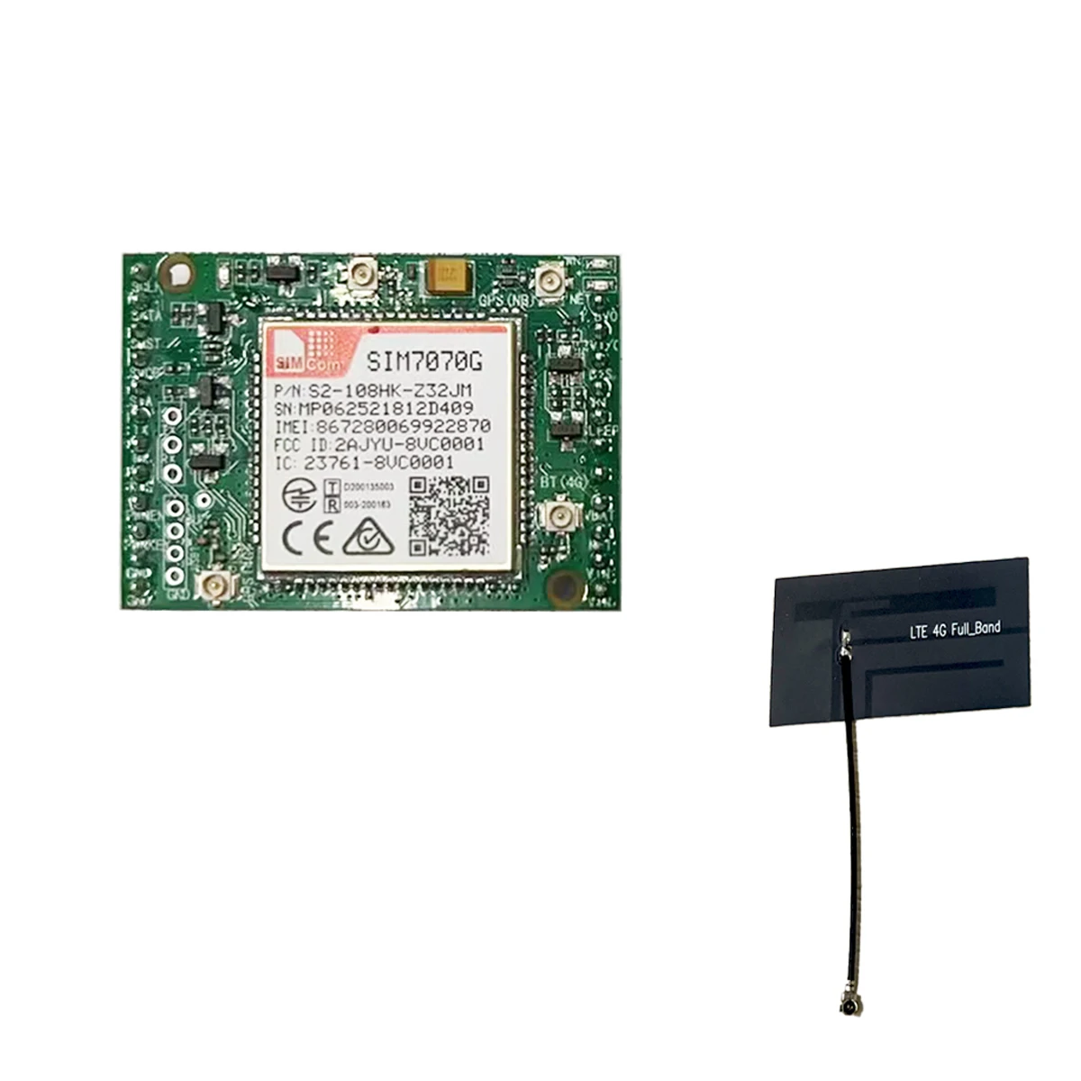

SIMcom SIM7000G CAT1 Core Board LPWA+NBIOT+CATM+GPS SIM7000G