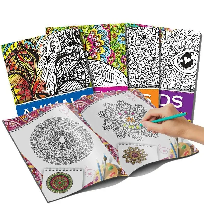 Cute Drawing Book Coloring Book For Children's Coloring Book Early Education Children's Hand-painted Graffiti Book