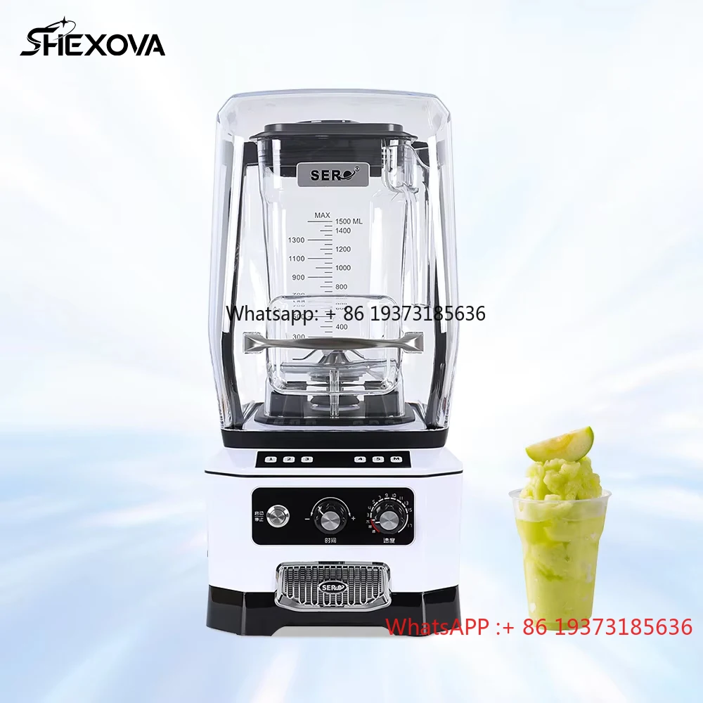 2025 High Quality Multifunctional 110V 220V Sound Proof Smoothies Blender Machine Commercial Fruit Juicer Blender