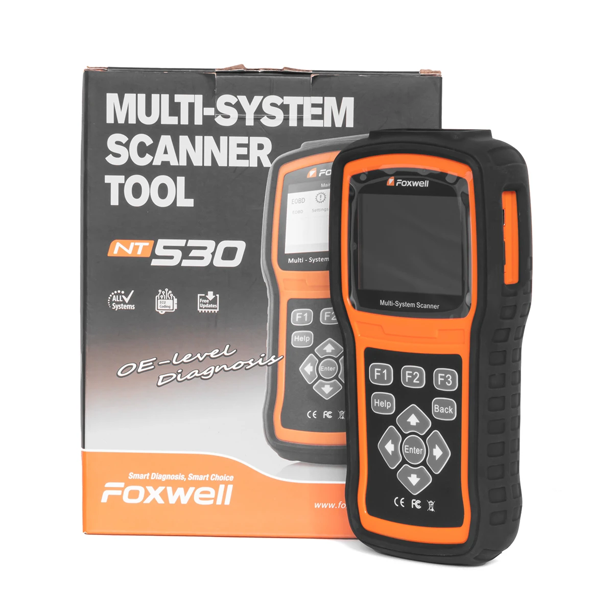 Foxwell NT530 Automotive Scanner Professional OE-Level Diagnostics with Bi-Directional Control Similar as NT510Elite