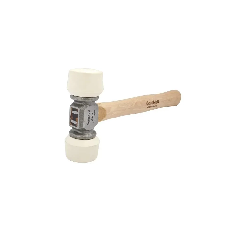 GOLDBLATT G08302 24oz Walnut Double-Sided Installation Hammer Hand Tools Tapping Pounding