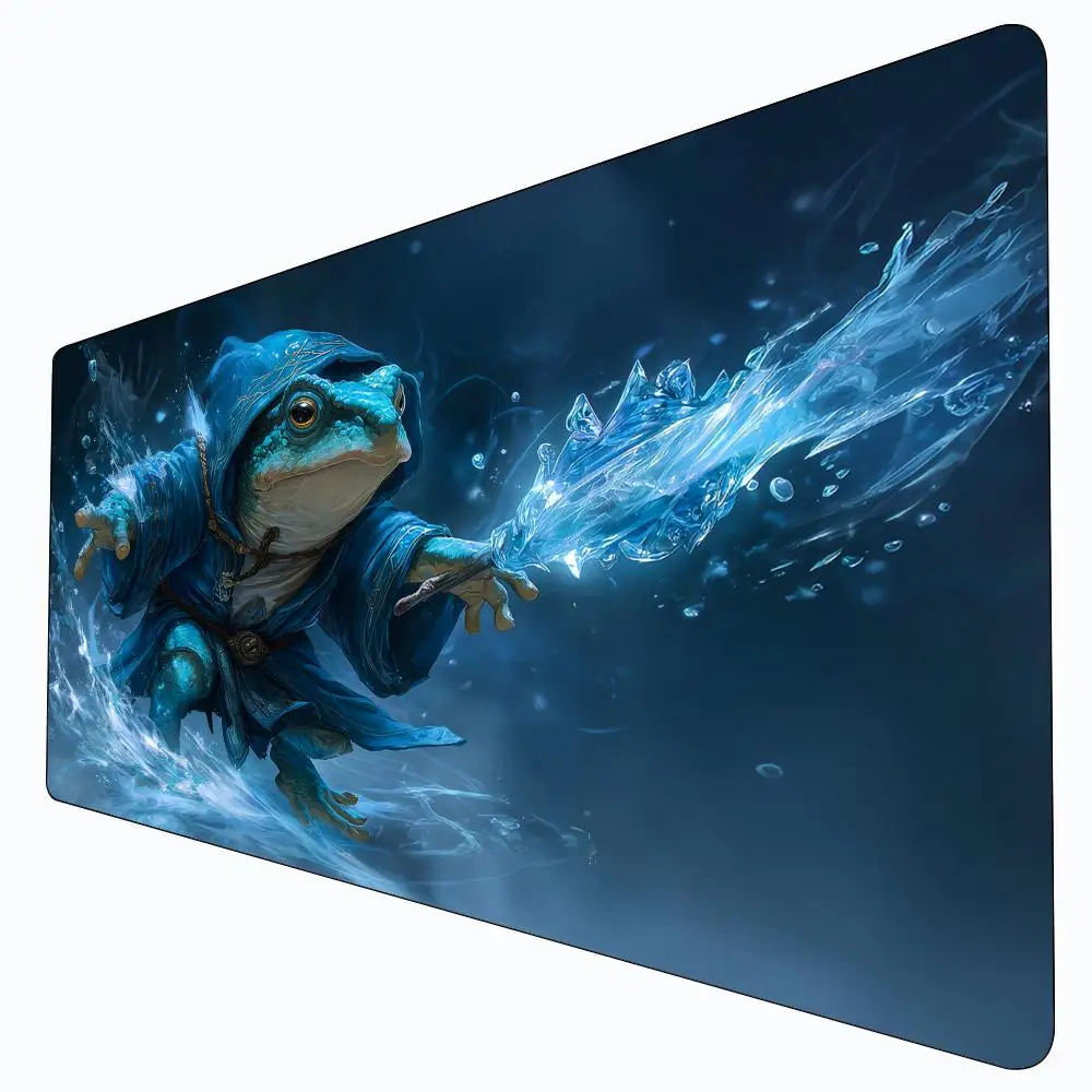 

Water Magic Frog Magic Card Gaming Mat with zone mtg playmat desk mat Commander Playmat suitable for game gathering magic rug