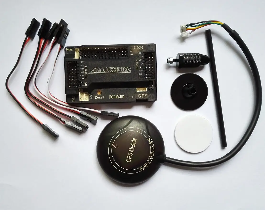 APM2.8 APM ArduPilot Mega 2.8 Flight Controller with 6M / M8N GPS with Case/ GPS Stand/ Holder for RC Multicopter/Airplane