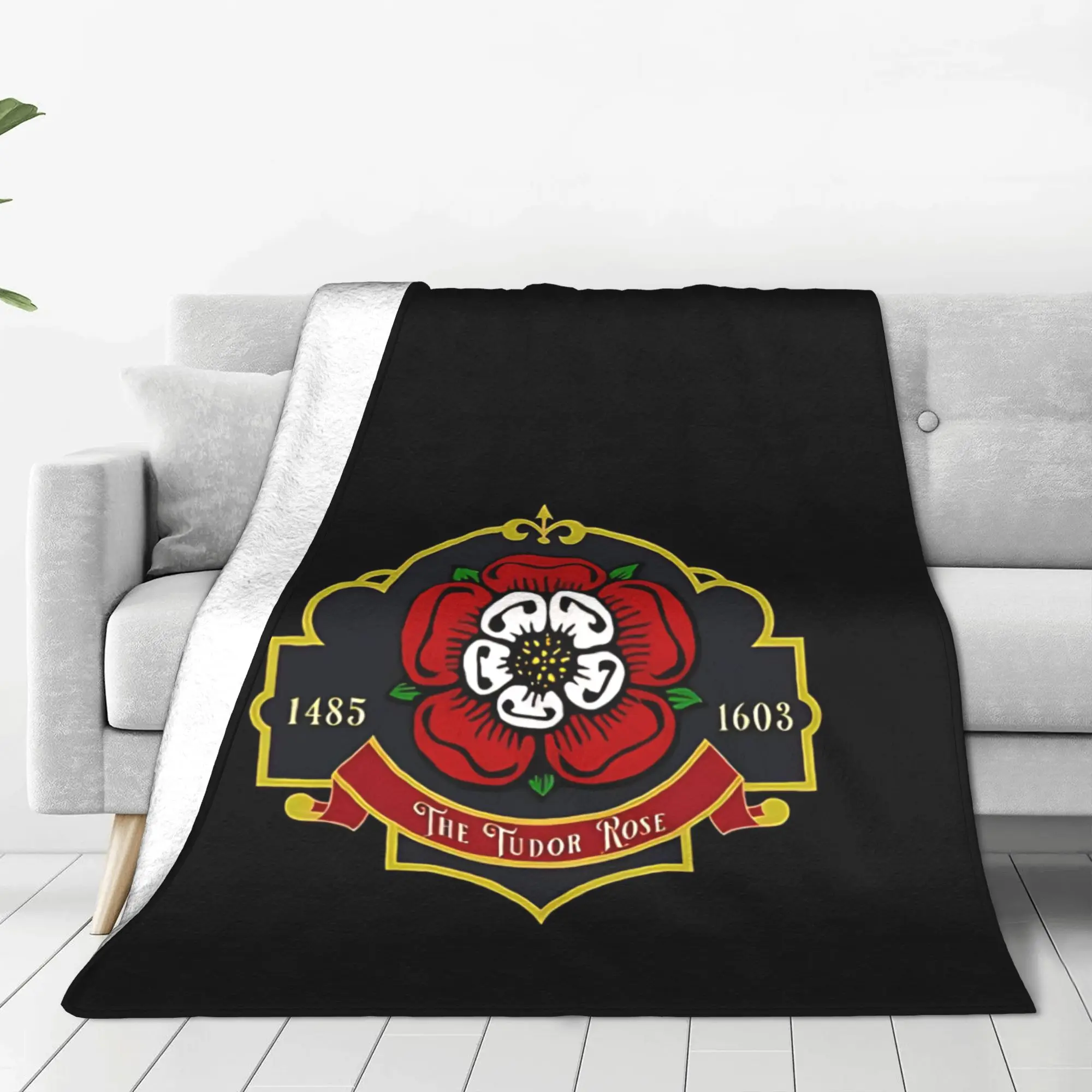 1PC Home Cutecore The Rose England Rose Blanket Super Cosy Plush Home Living Room Sofa Halloween