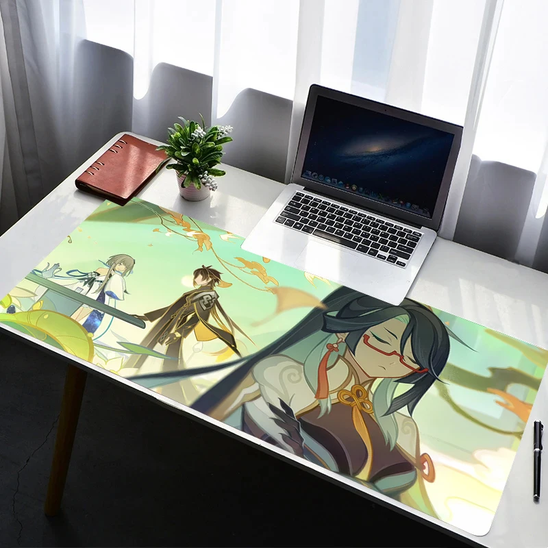 

Mouse Pad Laptop Non Slip Extended Desktop Mouse Mat PC Anime Keyboard Pad G-genshin Impact Xianyun Gaming Accessories Mousepad