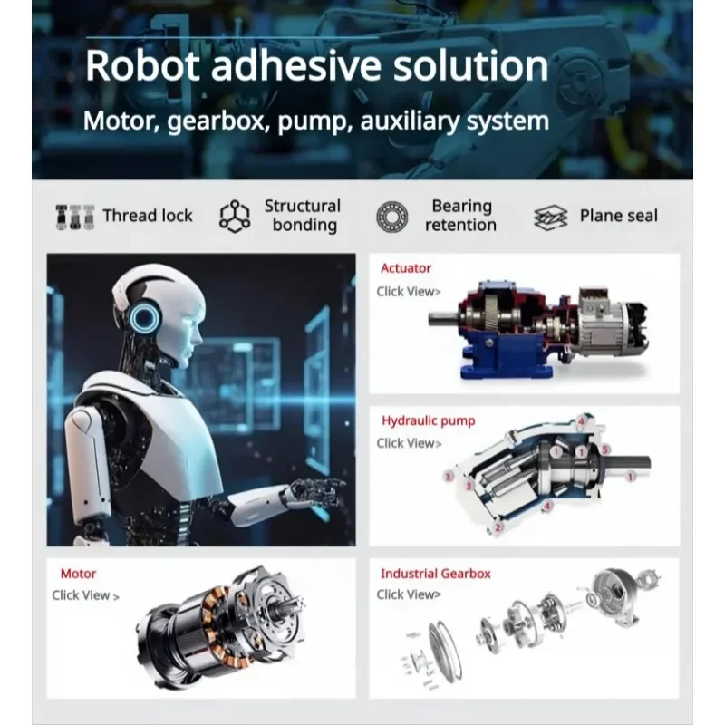 F 7452/SF 7649 لاصق عالي القوة لـ 1.75 أونصة، علاج سريع، قفل الخيط وختم، لاصق ربط معدني