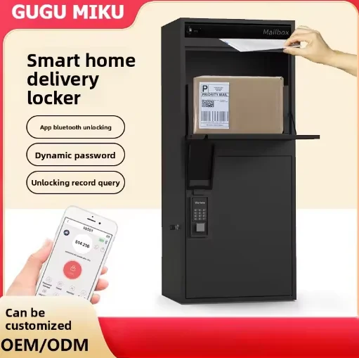 Smart Parcel Delivery Box Large Secure Outdoor Mailbox Anti-Theft Package Drop Box for Home Delivery