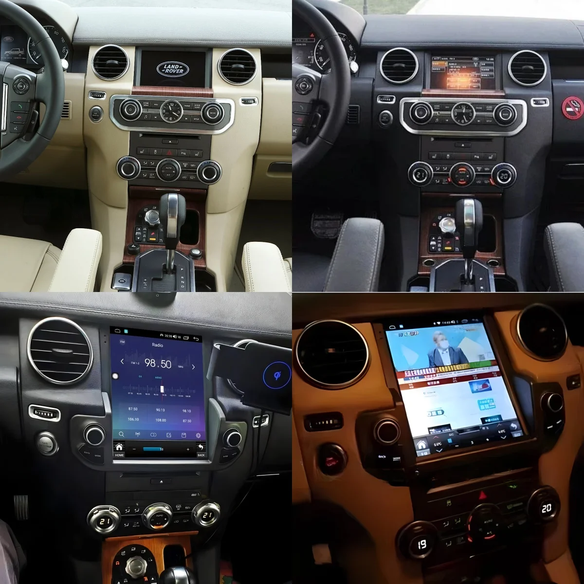 Para land rover discovery 4 2009-2016 carplay android13 rádio estéreo do carro reprodutor multimídia navegação gps unidade principal de áudio automático