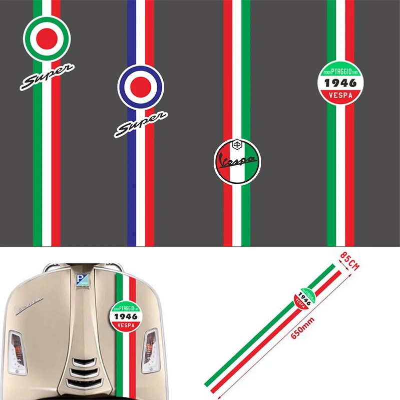 Аксессуары для мотоциклов, наклейки на шлем, наклейки на электрический скутер, велосипед для Piaggio Vespa Sprint Spring GTS PX LX 300 250 150 125 50