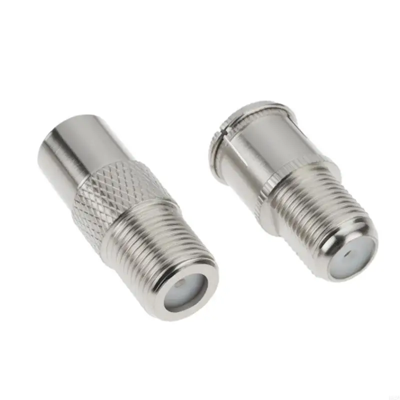 462E 4Pcs Aerials Coax Adapters F Male To TV9.5 Female RF Connectors For Digital Cable