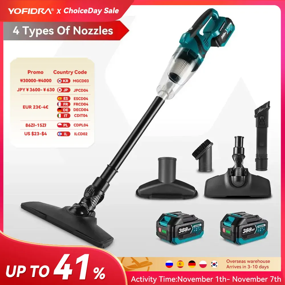 Yofidra 1500 Вт беспроводной ручной