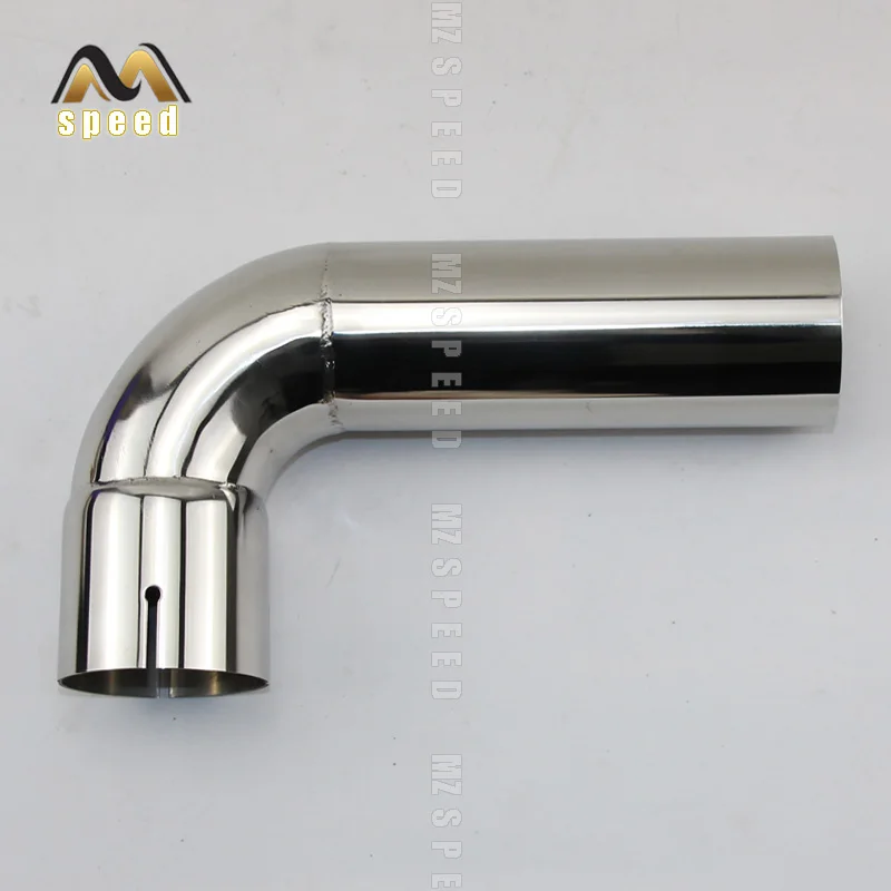 

Car styling 90 degrees 54mm 66mm 73mm 76mm Exhaust pipe muffler tail pipe 304 stainless steel welding material