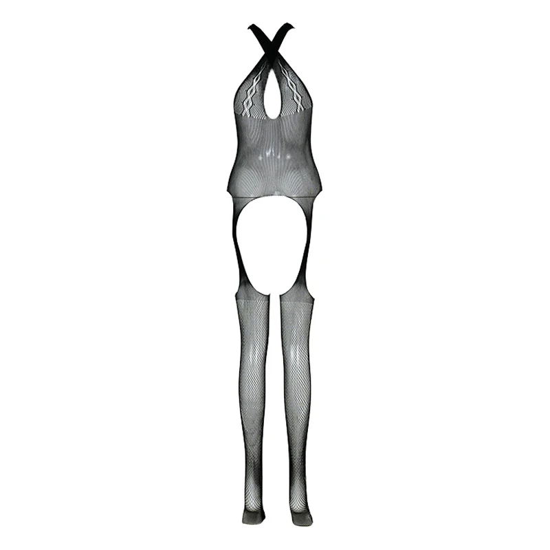 

Сексуальное сетчатое боди-комбинезон для женщин с открытой промежностью, женское белье, эротическое белье для сна