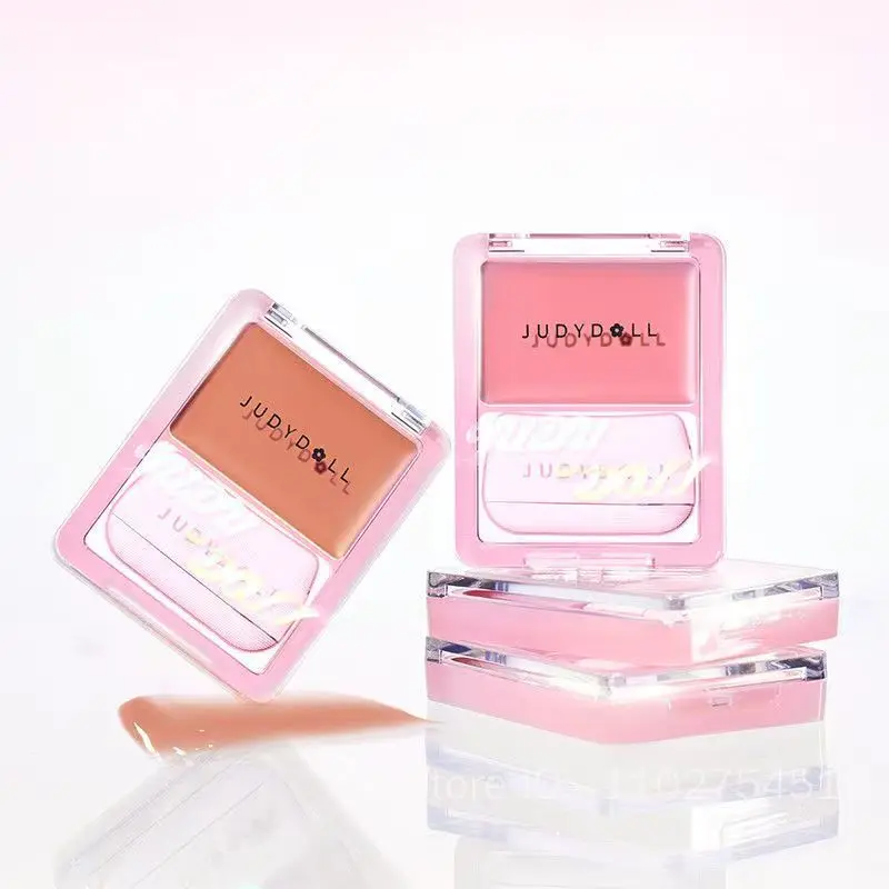 Judydoll crème légère à l'eau fard à joues hydratant multi-usages hydratant haute lumière expansion avec bouffée maquillage pour le visage longue durée
