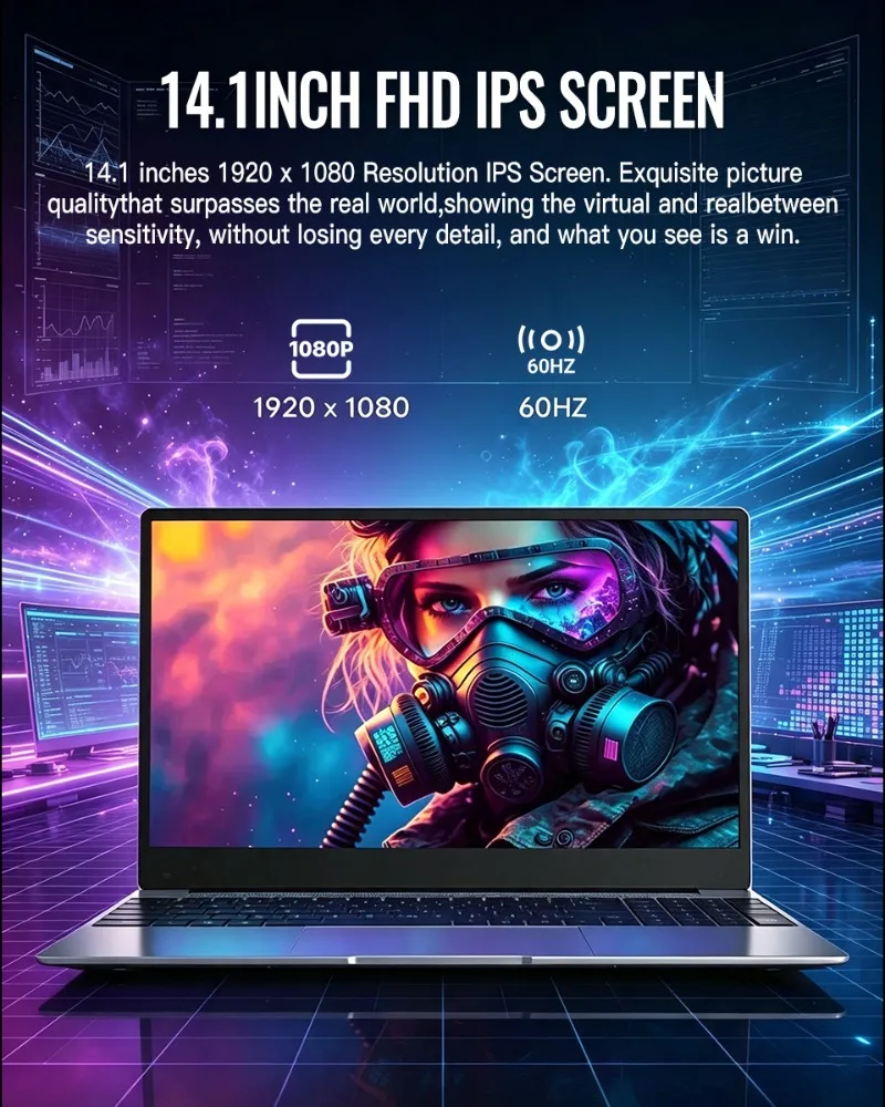 Intel i9 9880H 14.1-Inch New Notebook Computer, 32GB RAM, 1TB/2TB SSD, Fast Speed Performance, Gaming Laptop PC Office.