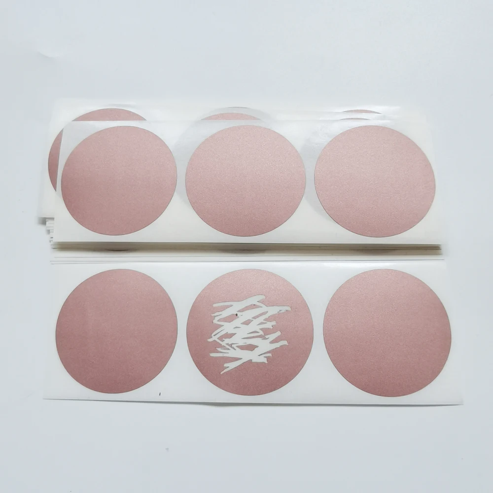 Dropshipping 100PCS 38 40mm Circle Round Scratch Off Sticker Protection Style