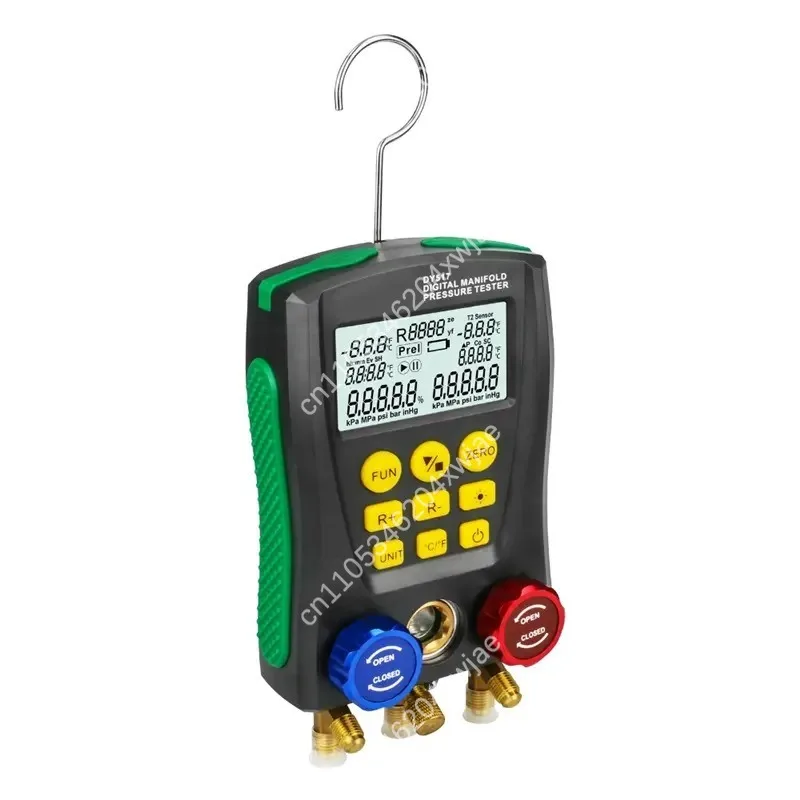 HVAC Digital Manifold Gauge Set for AC Refrigerant Charging Recharging