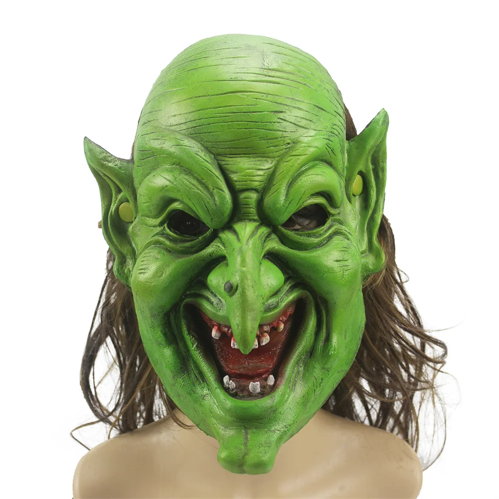 Horror Mask Durable Set Off The Atmosphere 24*28cm 105g Witch Mask Funny Mask Stand Out Selected Materials Pu Foam Mask