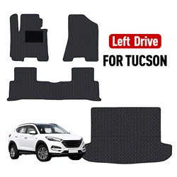 Custom car floor mat For Hyundai Tucson 2016-2018 Floor Mats All Weather Trunk Mats Floor Waterproof Non-Slip Cargo Liners Pad