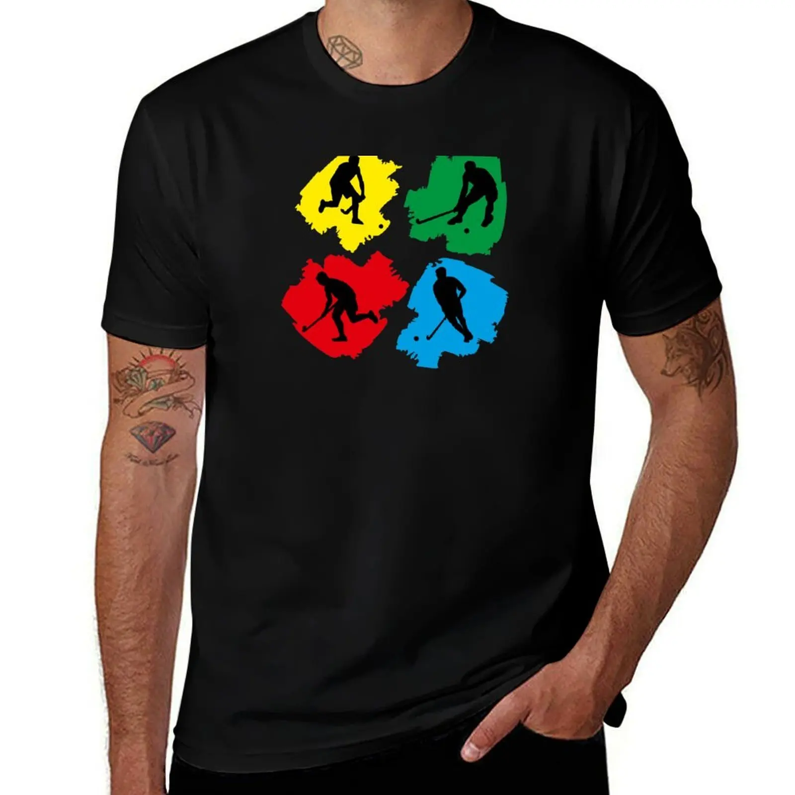 Field Hockey Pop Art T-Shirt Quick Dry Travel T-Shirt