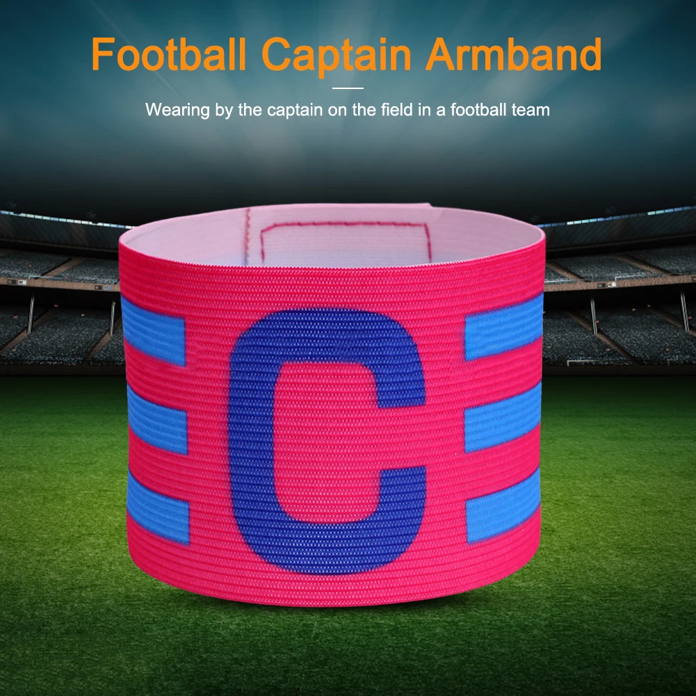 1-5 pezzi fascia da braccio per capitano di calcio per bambini adulti regolabile allenamento di calcio leader di calcio fascia da braccio braccialetto accessori da calcio