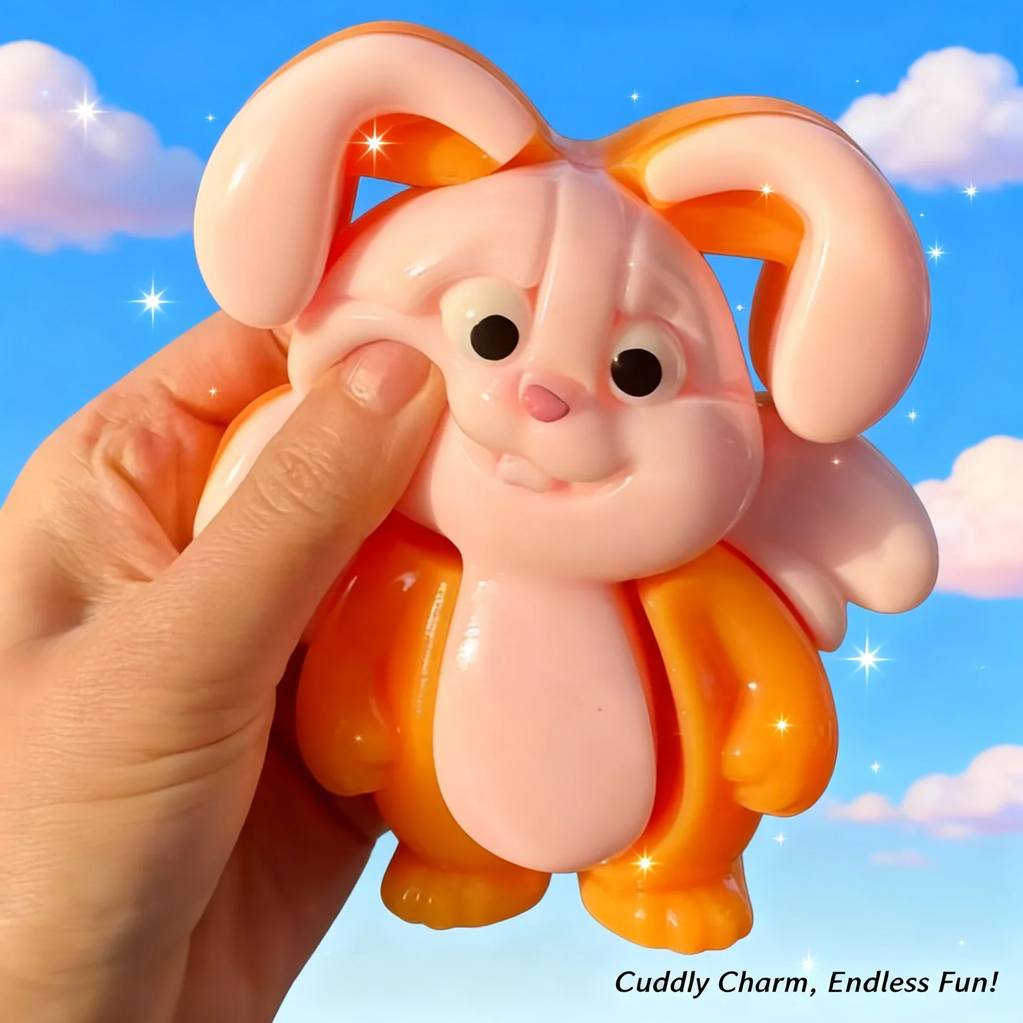 Big Bunny Squishy Fidget Toys Cute Antistress Rabbit Squeeze Toy Simulated Animal Stress Relief Christmas Gift