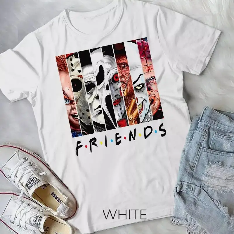 Funny Horror Friends Scary Movies Halloween T-Shirt