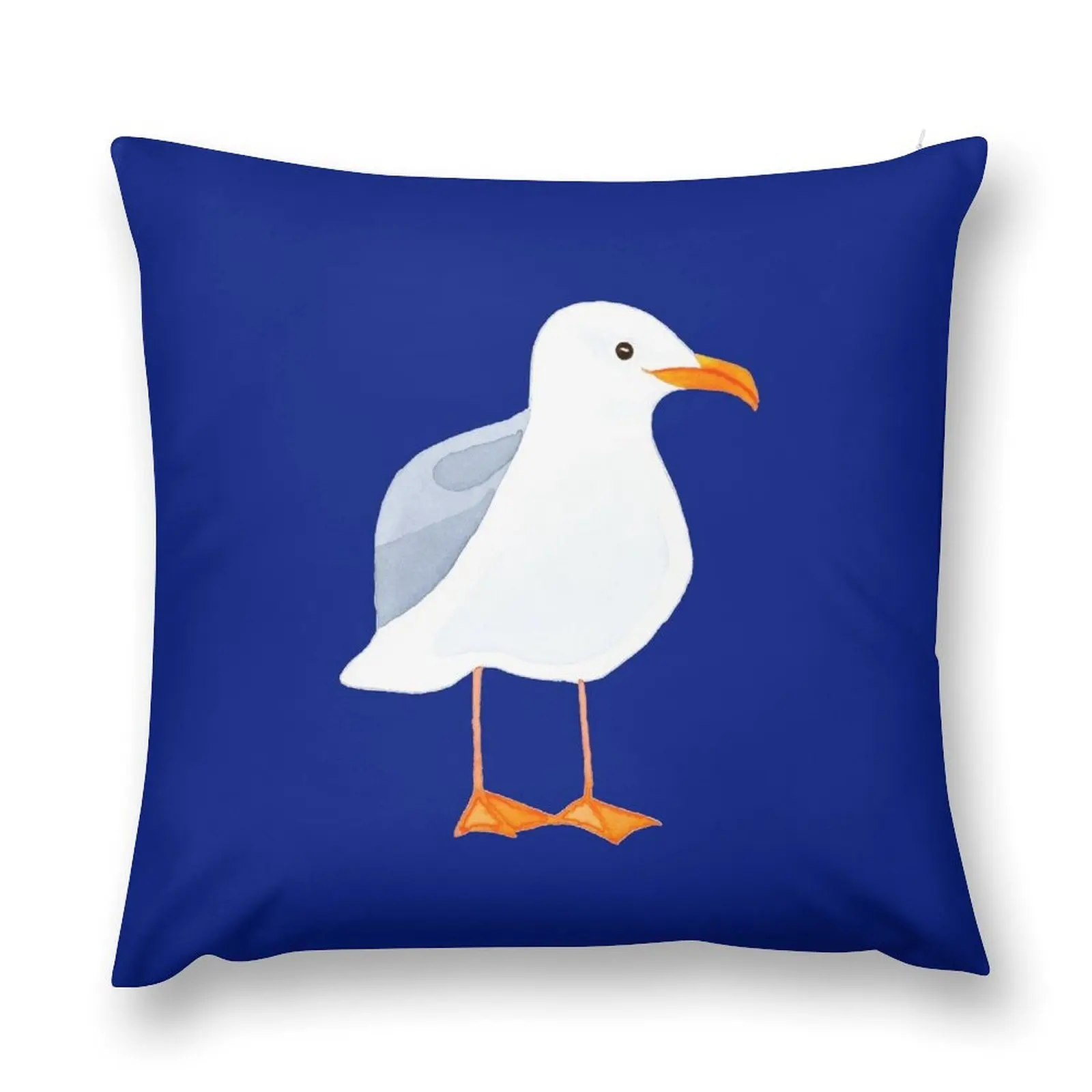 SEAGULL WATERCOLOR - Cute Sea Bird Design Throw Pillow Sofa Cover Christmas Cushion For Home pillow cover christmas pillow