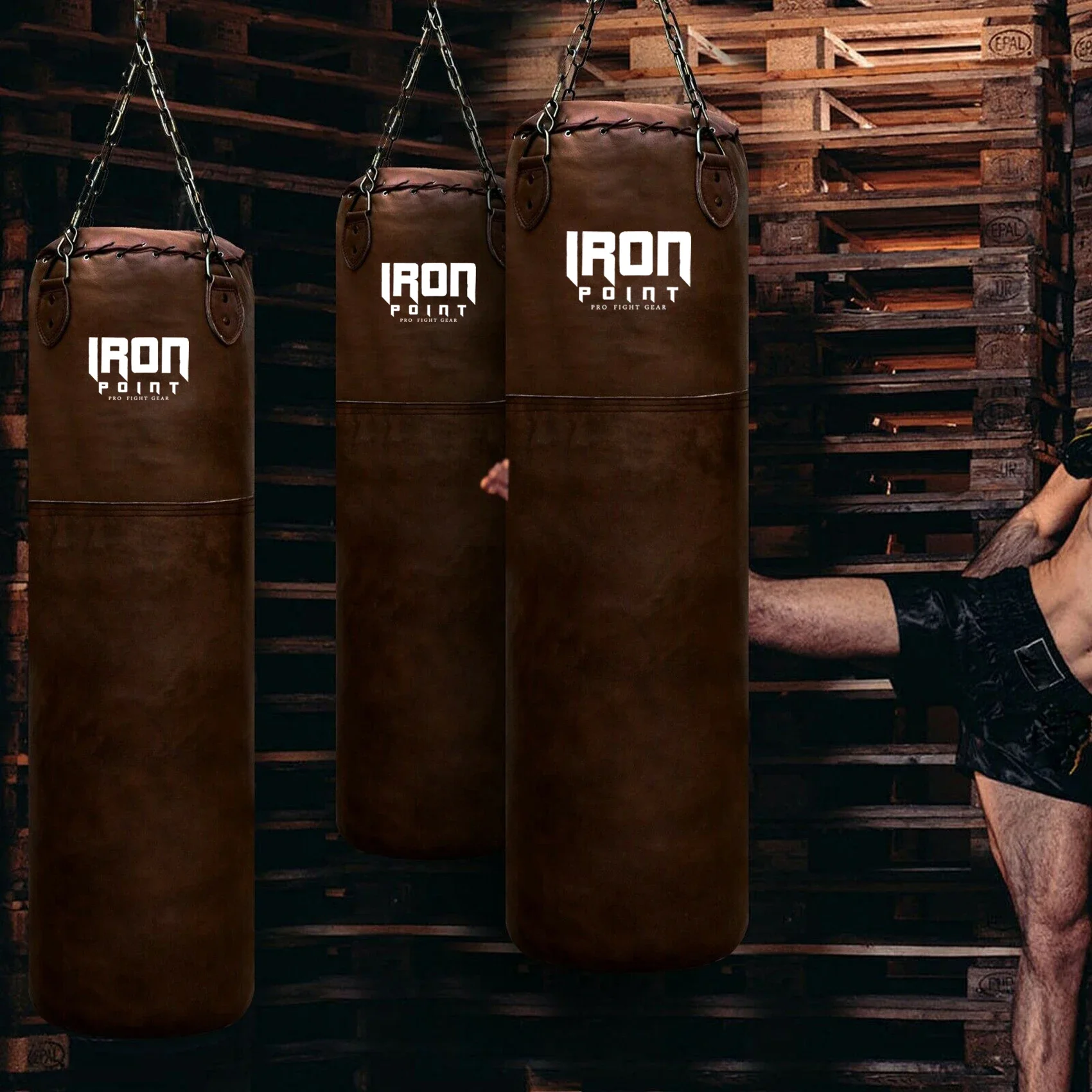 Standing Long Punching Bag for Gym Exercise Custom Logo Printed Hanging Kick Fitness Training Sandbag