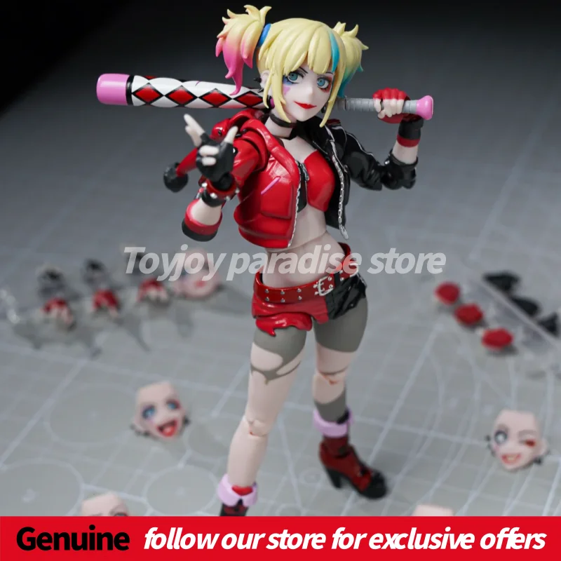 

Genuine Suicide Squad Isekai Revoltech Amazing Yamaguchi Harley Quinn Action Figure Articulated Collectible Model Modle Toy Gift