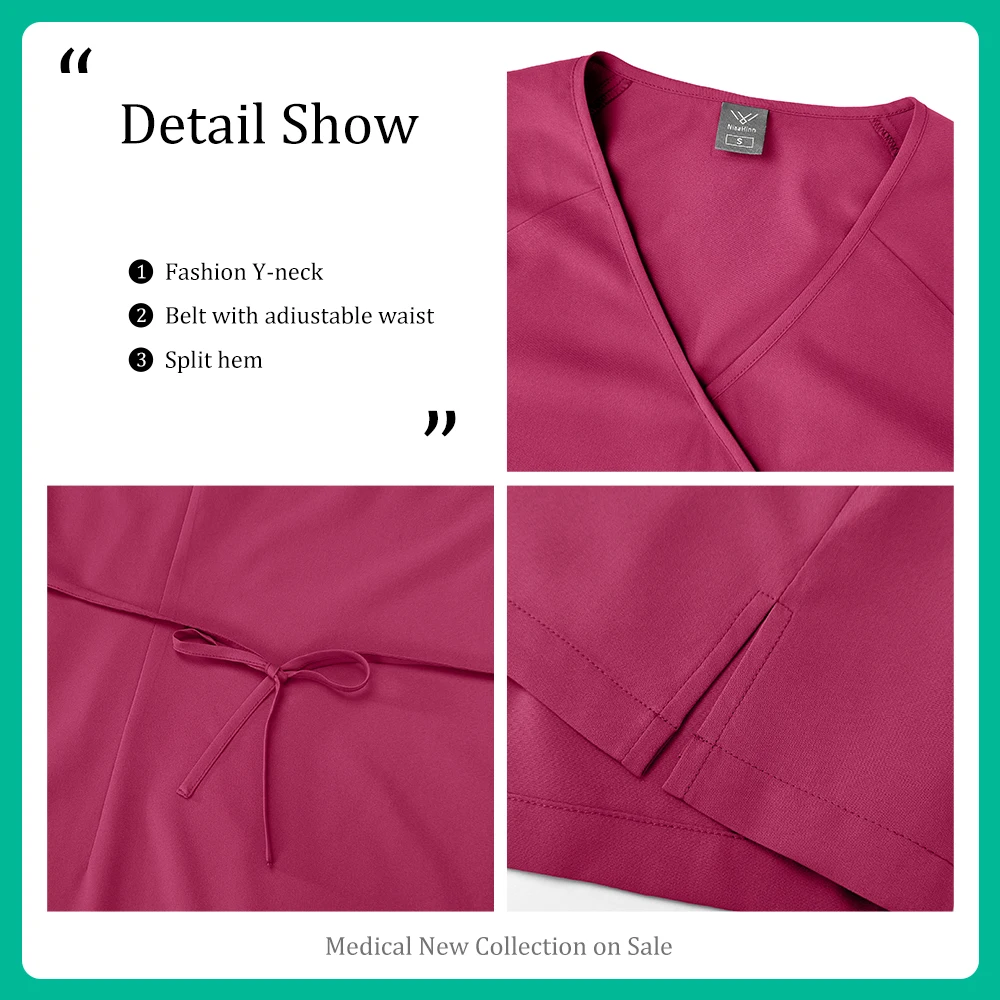 Pharmacist Surgery Set Pet Veterinary Nurse Tops Pants Suit Slim Beauty Salon Work Clothes Spa Uniforms Dentist Medical Uniforms