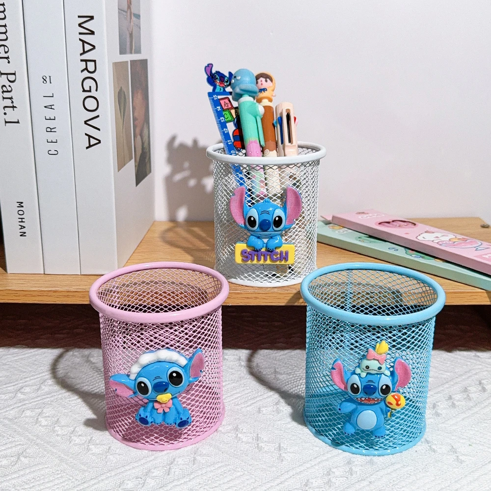 1pcs Cute Cartoon Metal Pencil Holder for Office and Home, Cosmetic Storage, Holiday Gift for Students Perfect Desktop Storage