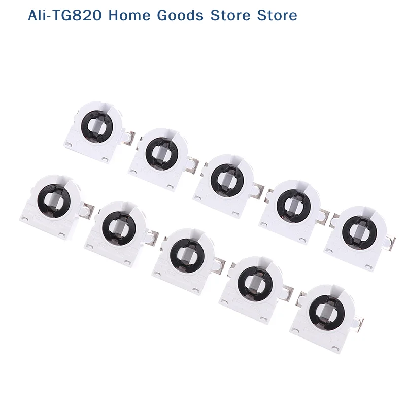 

[TG820]5Pcs T8/G13 Fluorescent Lamp Holder Heat-Resistant Lamp Holder Light Tube Holder Lamp Accessories For Home Office Bedroom