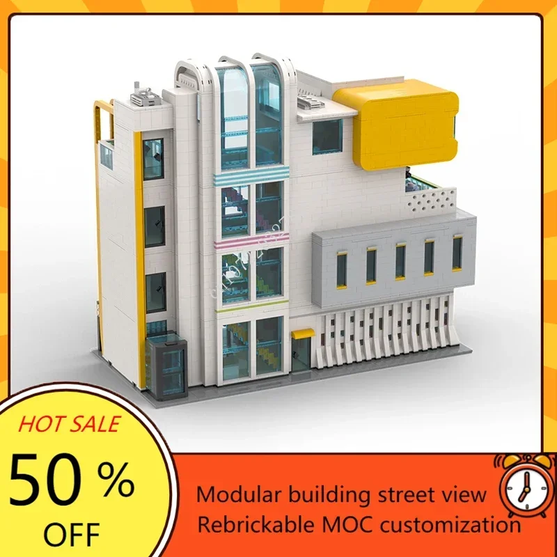 Museum of Modern Art Modular MOC Creative street view Model Building Blocks Architecture DIY Education Assembly Model Toys Gifts