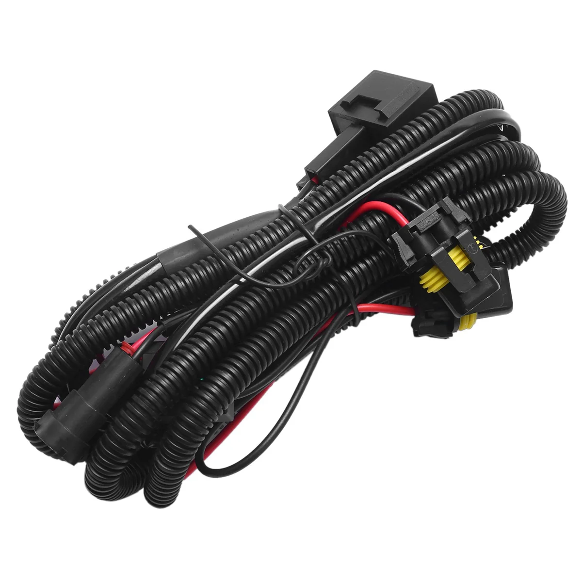 3Pcs Car Fog Light Relay Harness H11 880 Relay Adapter Extension Cable 40A LED Light and Halogen Fog Light Connector