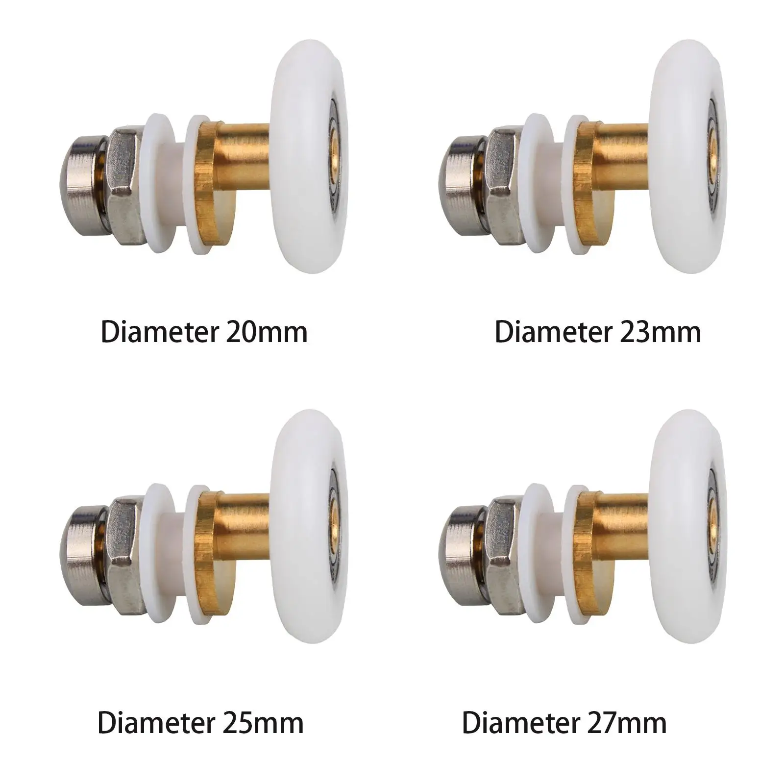 Glass Sliding Door Pulley Fitting Mute Replacement Castors 1 Piece Sliding Door