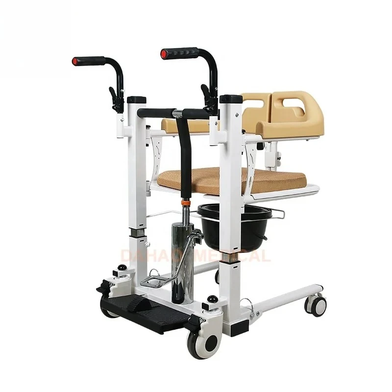 Home Use Hydraulic Lift Chair Elderly Patient Transfer Commode
