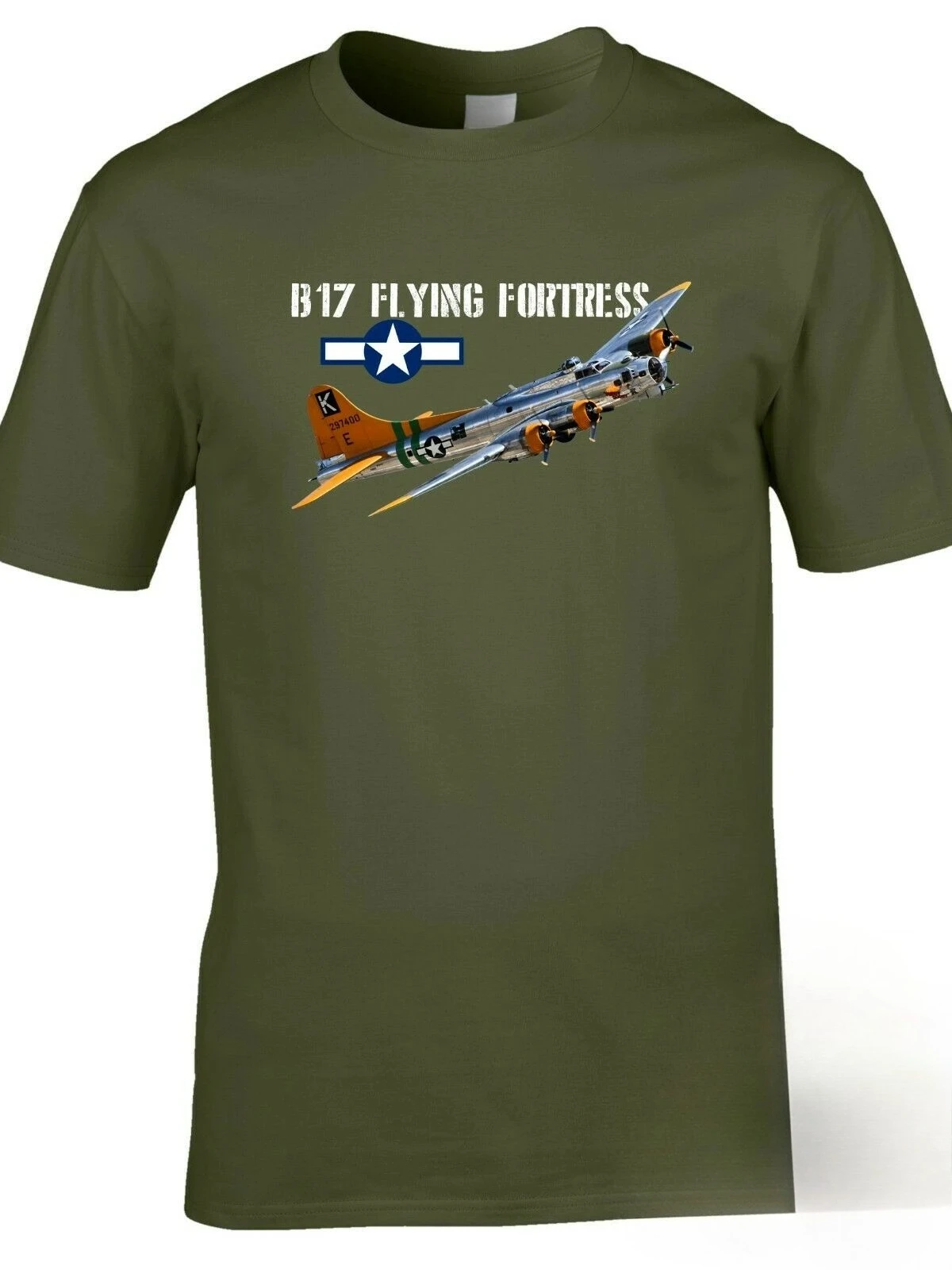 US Air Force B17 Flying Fortress Heavy Bomber Squadron T-Shirt. Premium Cotton Short Sleeve O-Neck Men's T Shirt New S-3XL