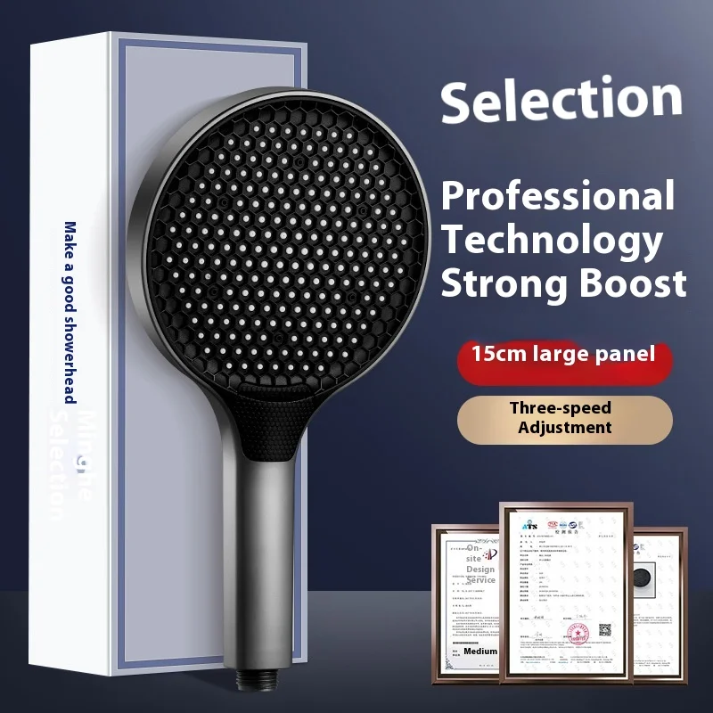 

Super powerful pressurized large water volume shower head, large panel pressurized shower bath faucet spray shower head
